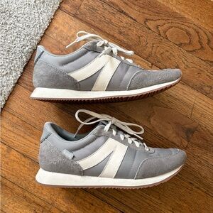 Men's 6.5 / Women’s 8 Gray Suede & Nylon Retro Sneakers - Kizik Milan